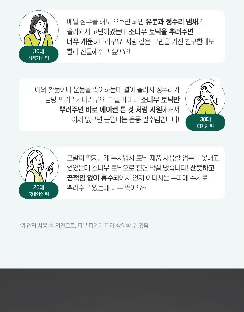 [소취케어] 라운드랩 소나무 진정 시카 두피 토닉 100ml 기획(+샴푸 50ml) 상세페이지 3